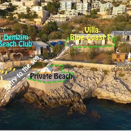 Blue Coast I & Ii Wbeach And Great Sea View - Kalkan Apartment *